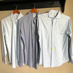 Brooks Brothers Mens Regent Dress Shirt (3 pack)